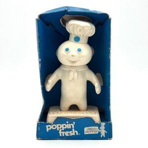 Pillsbury Doughboy Poppin' Fresh 7" Vinyl Figure Original Box Vintage